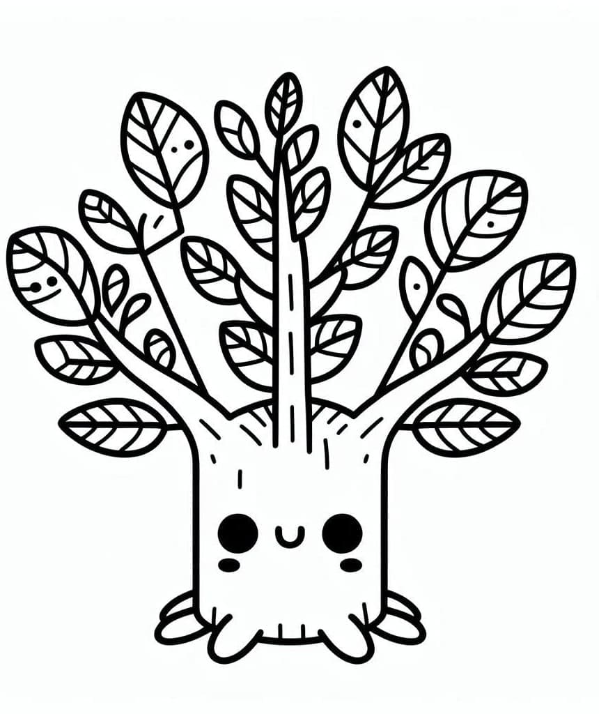 Großer Baum ausmalbilder