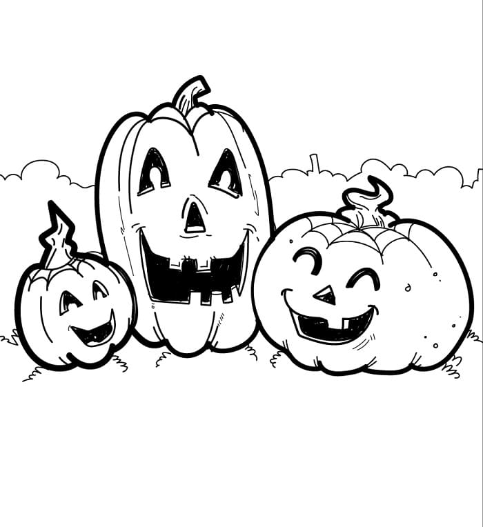 Grundkürbis ausmalbilder