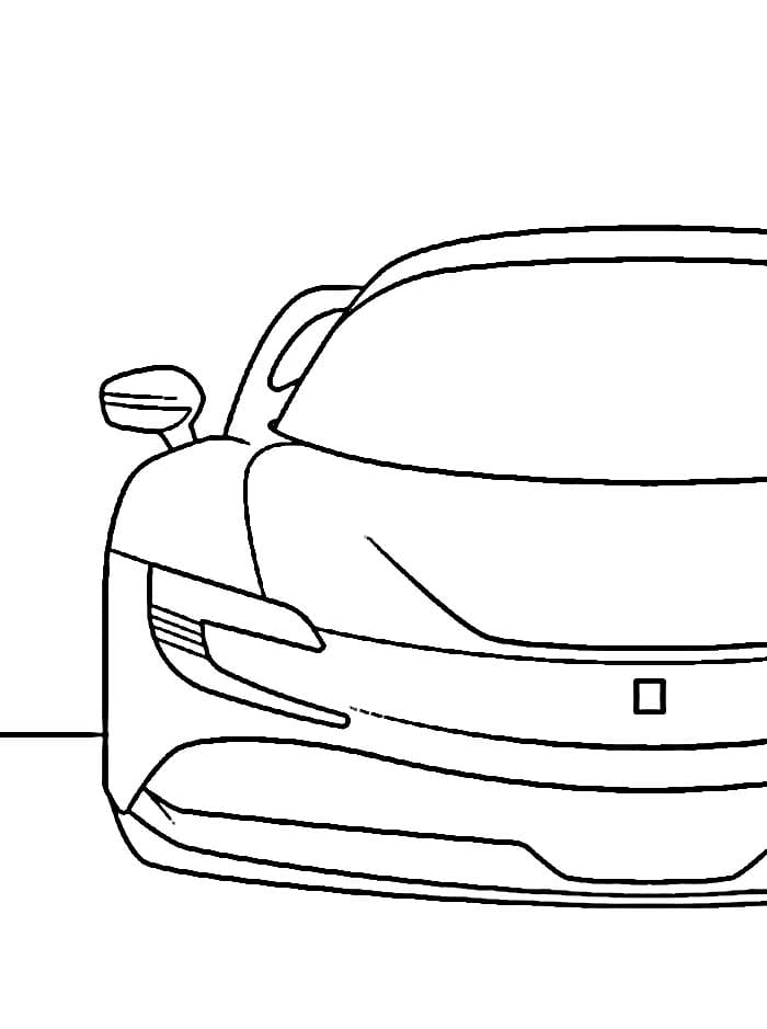 Grundlegender Ferrari ausmalbilder