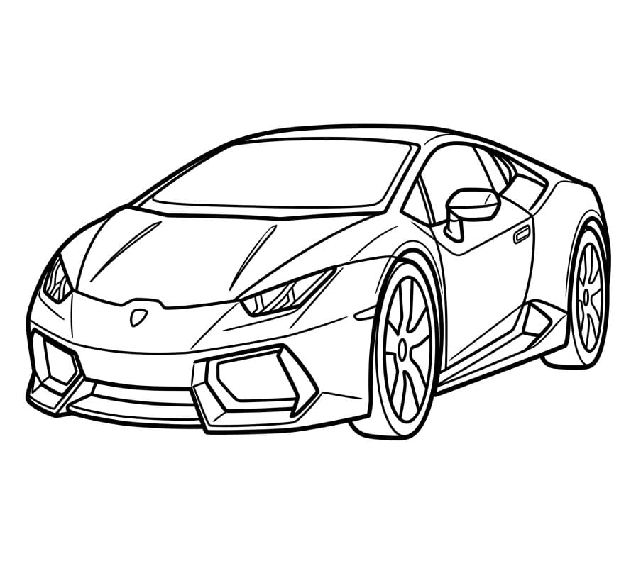 Grundlegender Lamborghini ausmalbilder