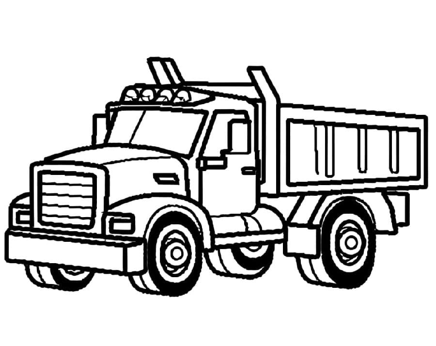 Grundlegender Lastwagen ausmalbilder