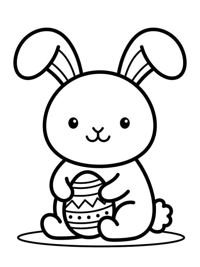 Grundlegender Osterhase ausmalbilder