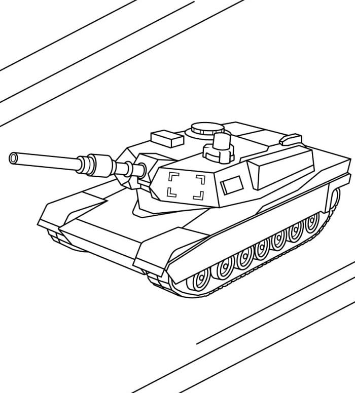 Grundlegender Panzer ausmalbilder