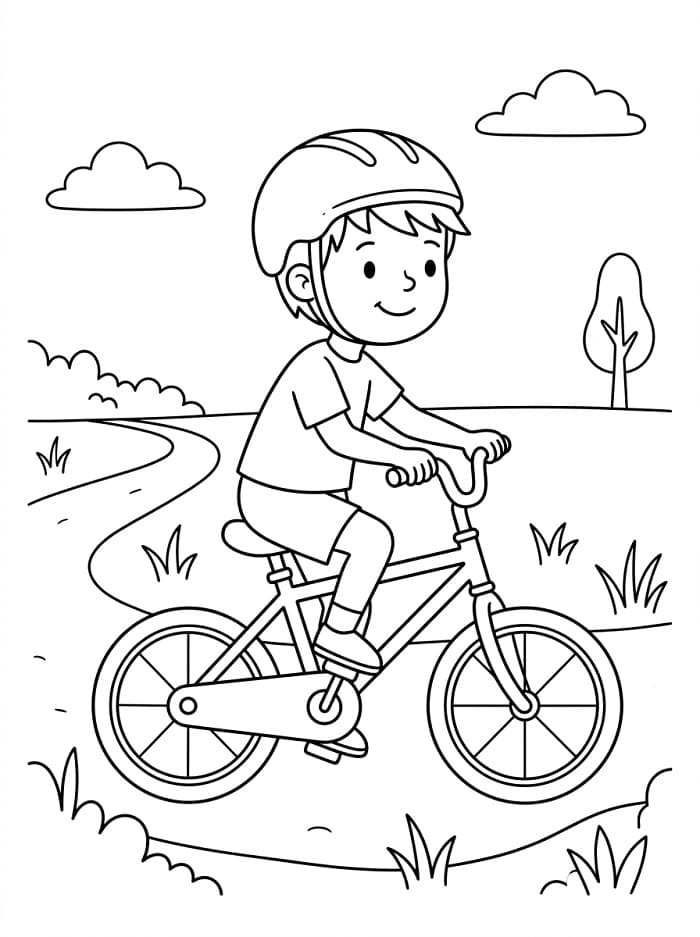 Grundlegendes Fahrrad ausmalbilder