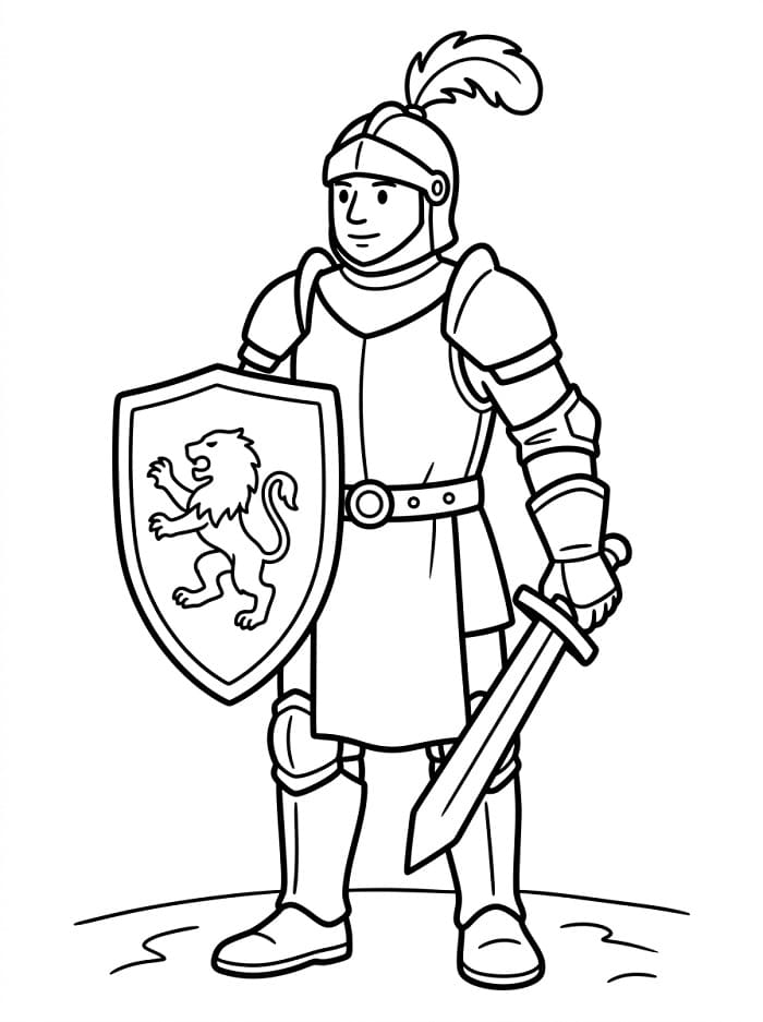 Ritter ausmalbilder