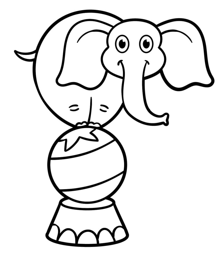 Grundlegendes Zirkus ausmalbilder