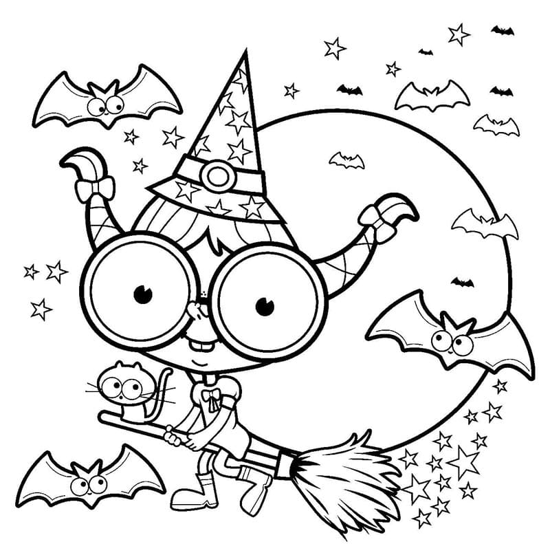 Halloween Gratis ausmalbilder