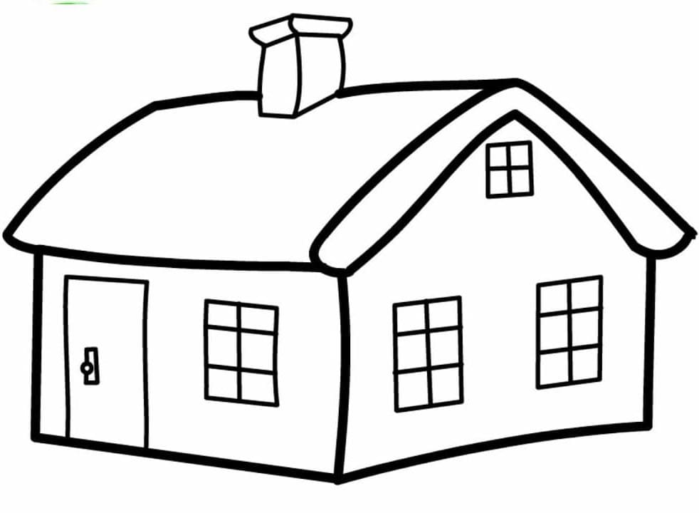 Haus Bild ausmalbilder