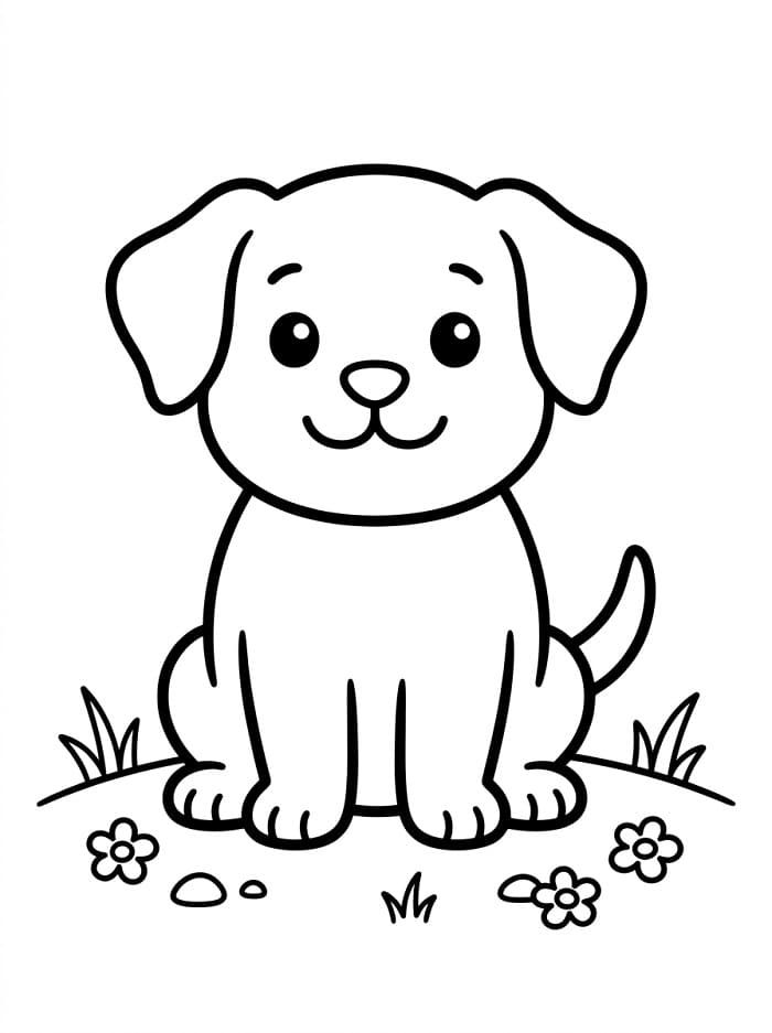 Haustier Hund ausmalbilder