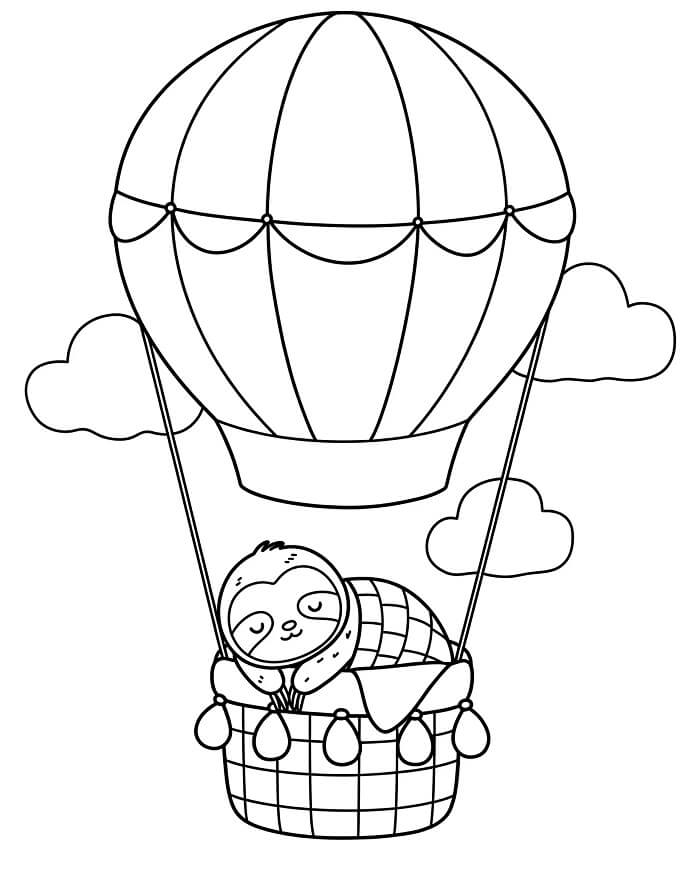 Heißluftballon (4) ausmalbilder