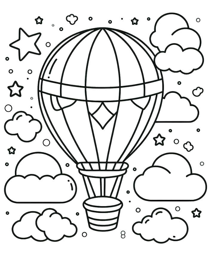 Heißluftballon (6) ausmalbilder