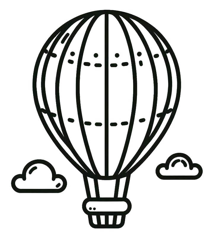 Heißluftballon Bild gratis ausmalbilder