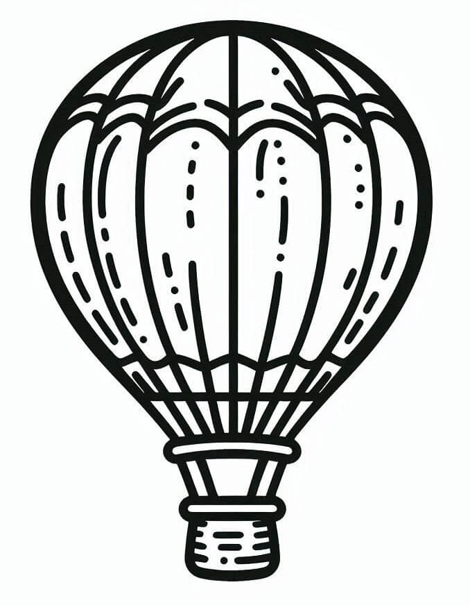 Heißluftballon Malvorlage für Kinder ausmalbilder