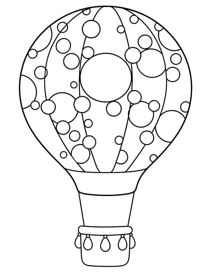 Heißluftballon für Kinder ausmalbilder