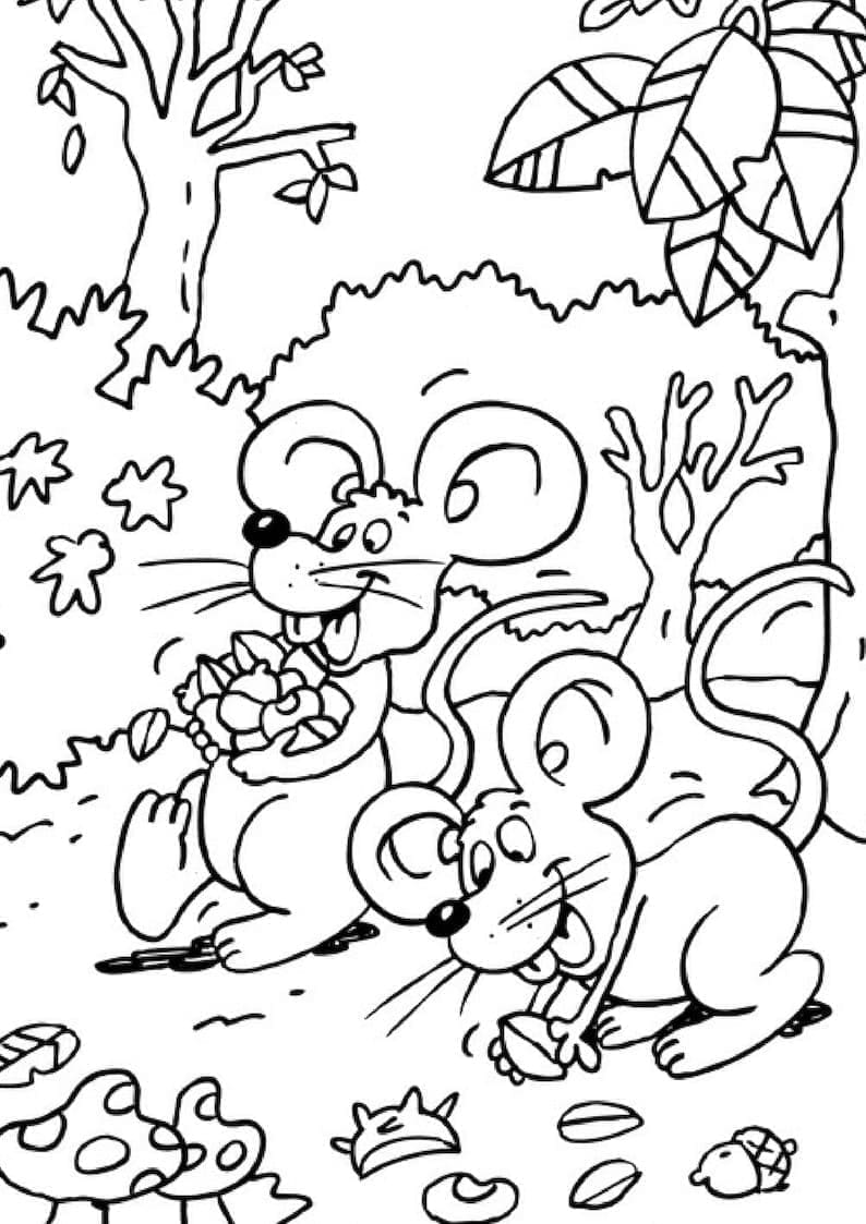 Herbst Bild ausmalbilder