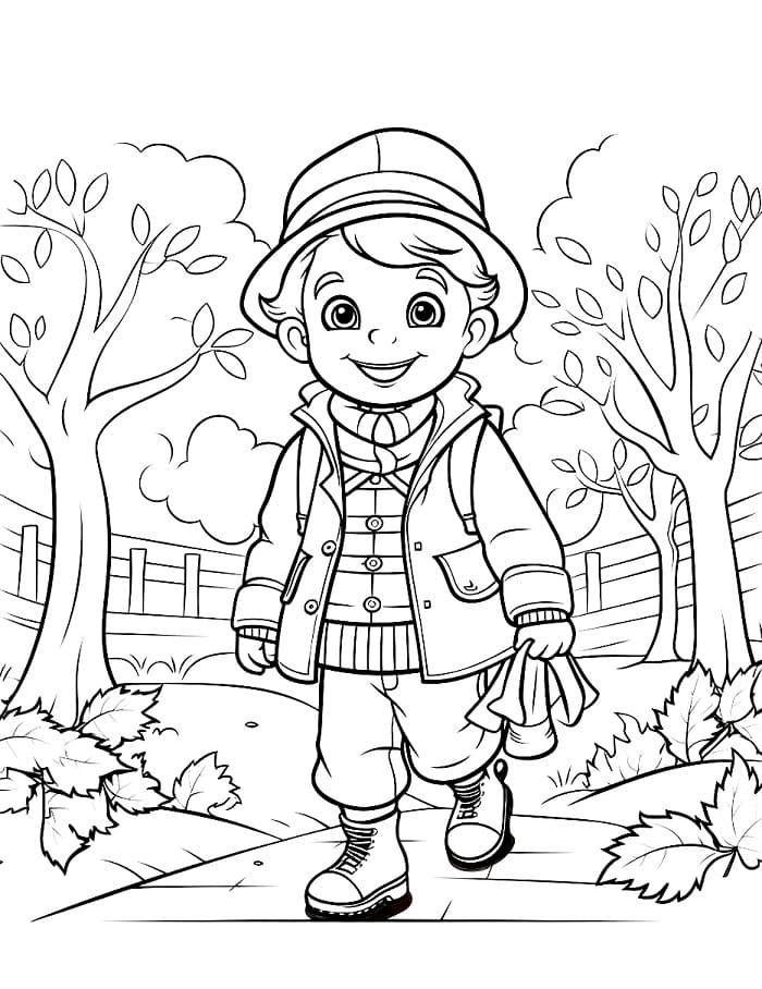 Herbst zum Drucken ausmalbilder