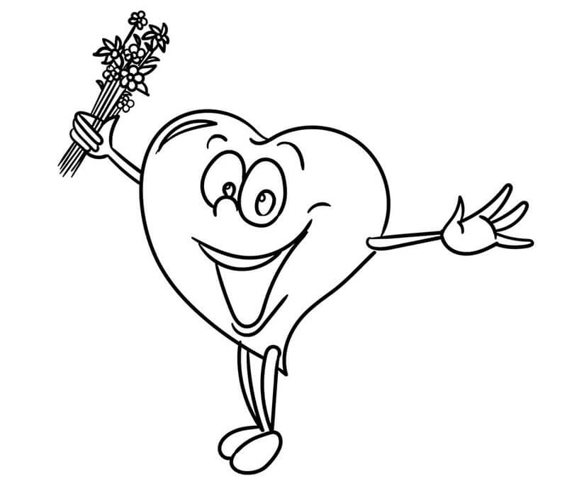 Herz 1 ausmalbilder