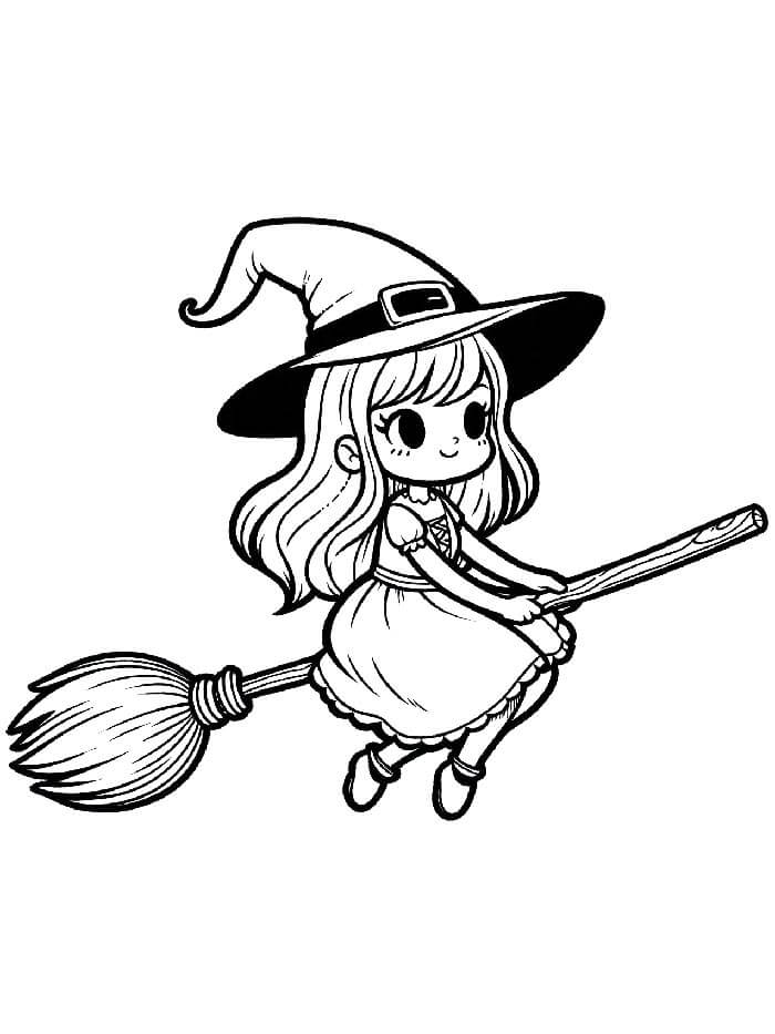 Hexe 1 ausmalbilder