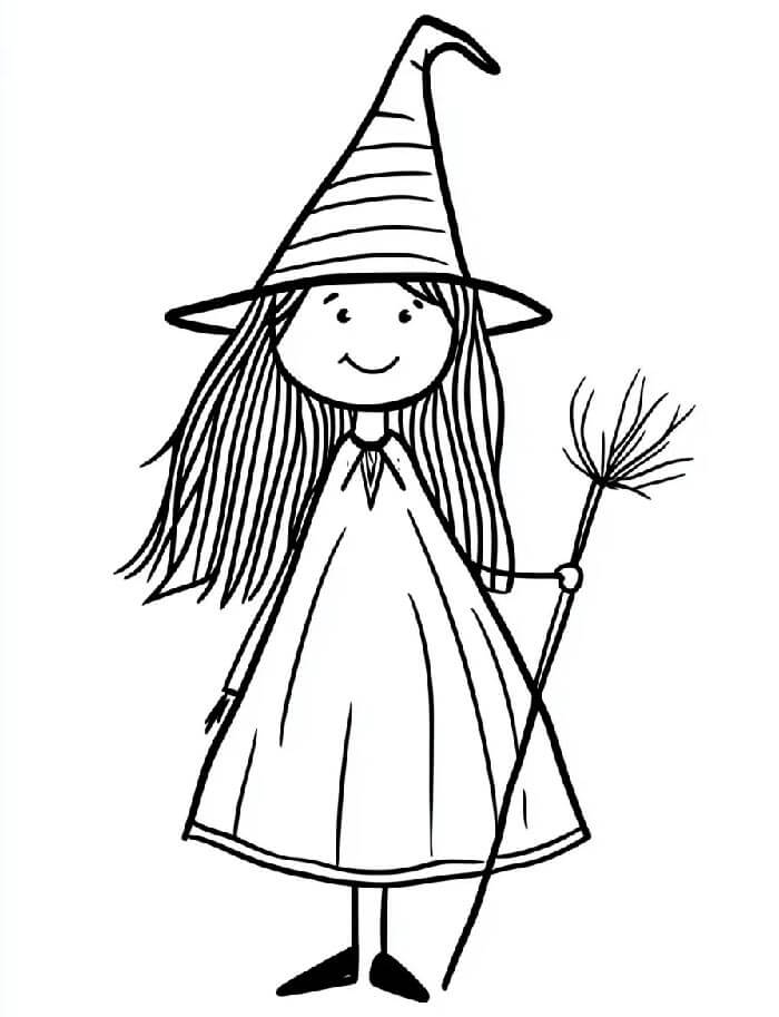 Hexe Druckbares Für Kinder ausmalbilder
