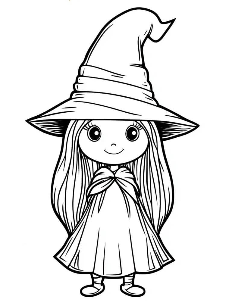 Hexe Für 2-Jährige Kinder ausmalbilder
