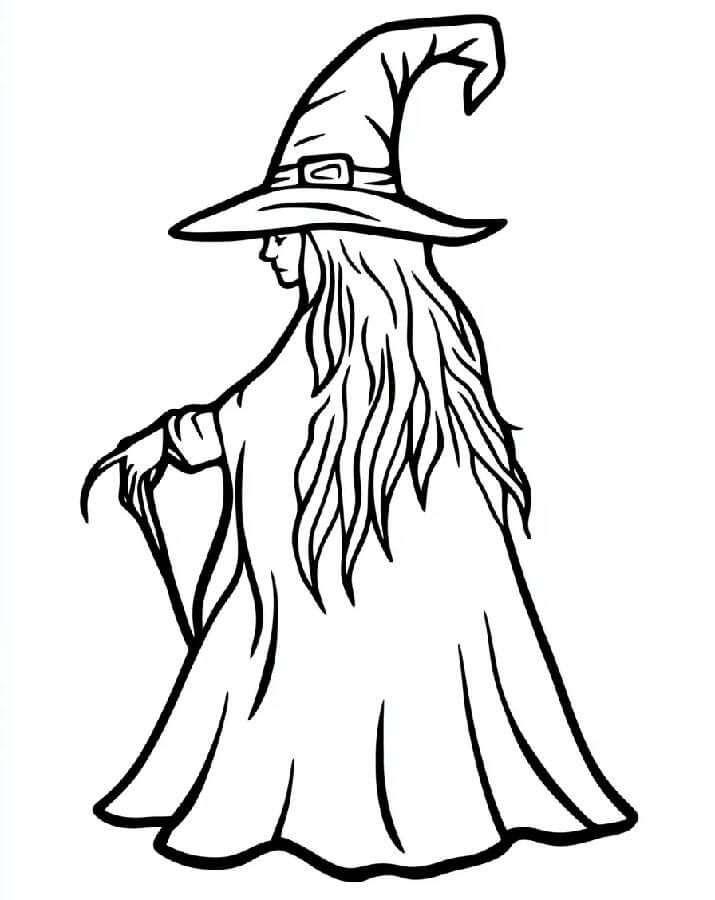 Hexe Für 6-Jährige Kinder ausmalbilder