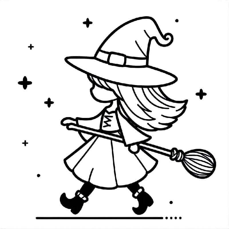 Hexe Für Kinder Gratis ausmalbilder