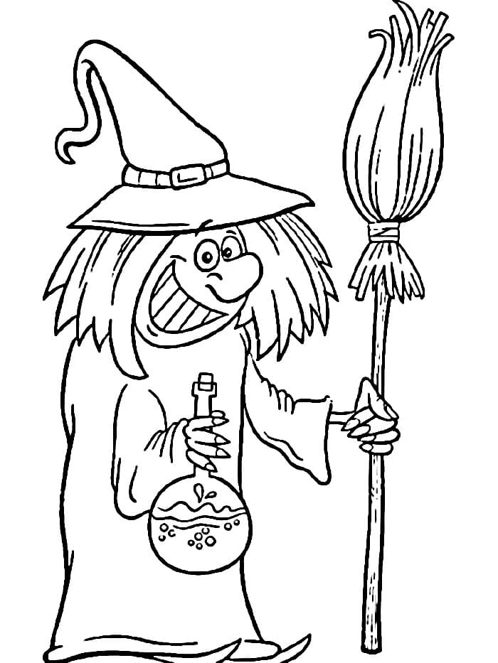 Hexe Für Kinder ausmalbilder