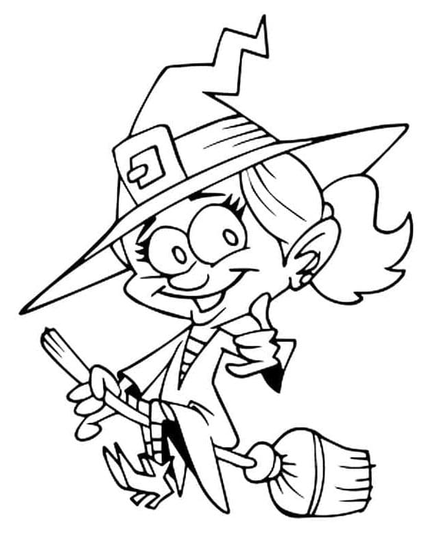 Hexe Kostenlos Für Kinder ausmalbilder