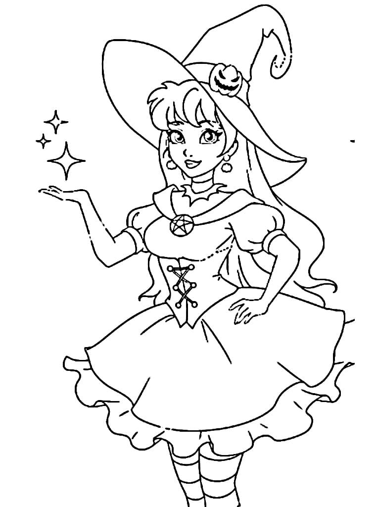 Hexe Zum Drucken ausmalbilder