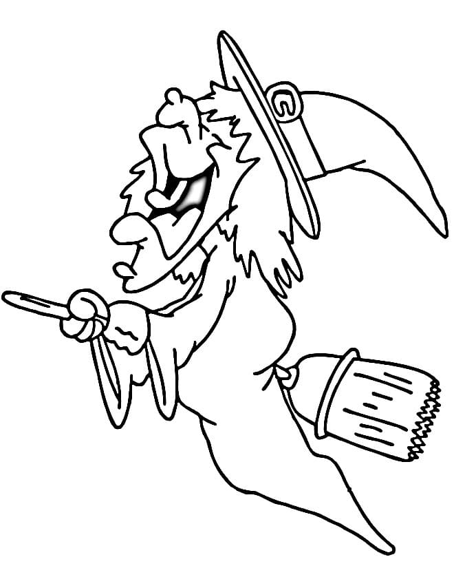 Hexenbild ausmalbilder