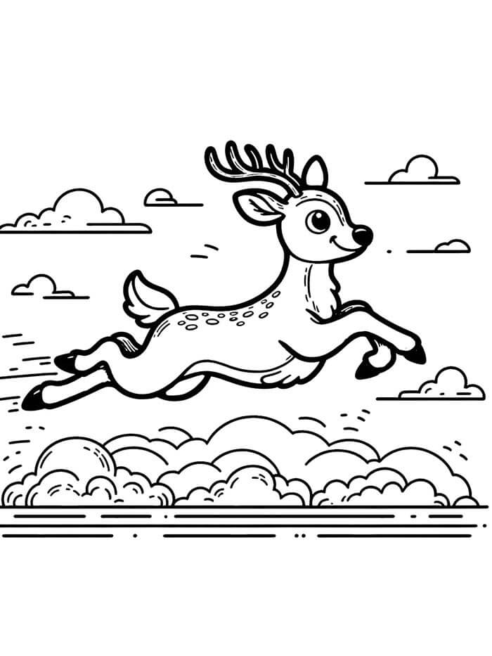 Hirsch Druckbar Gratis ausmalbilder