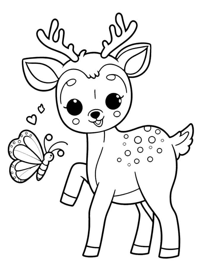 Hirsch Druckbares Bild ausmalbilder