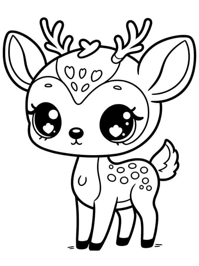 Hirsch Für 1-Jährige Kinder ausmalbilder