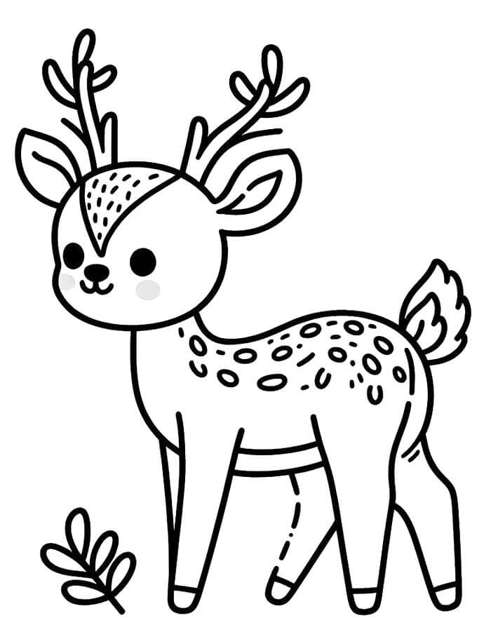 Hirsch Für 4-Jährige Kinder ausmalbilder