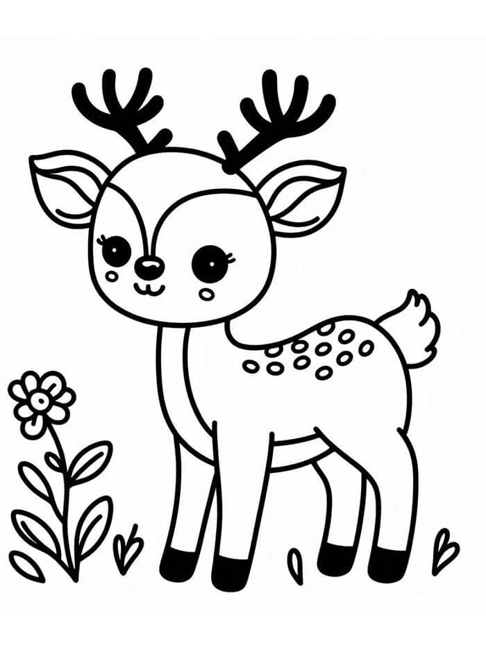 Hirsch Für 5-Jährige Kinder ausmalbilder