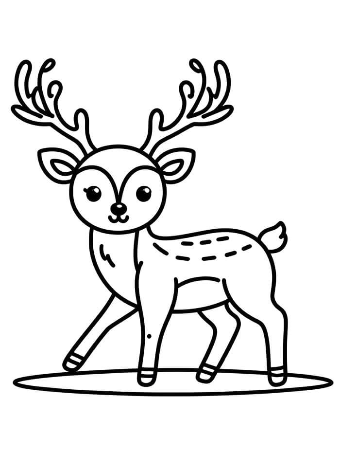 Hirsch Kostenlos Zum Drucken ausmalbilder