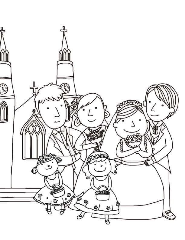Hochzeit Kostenlos ausmalbilder