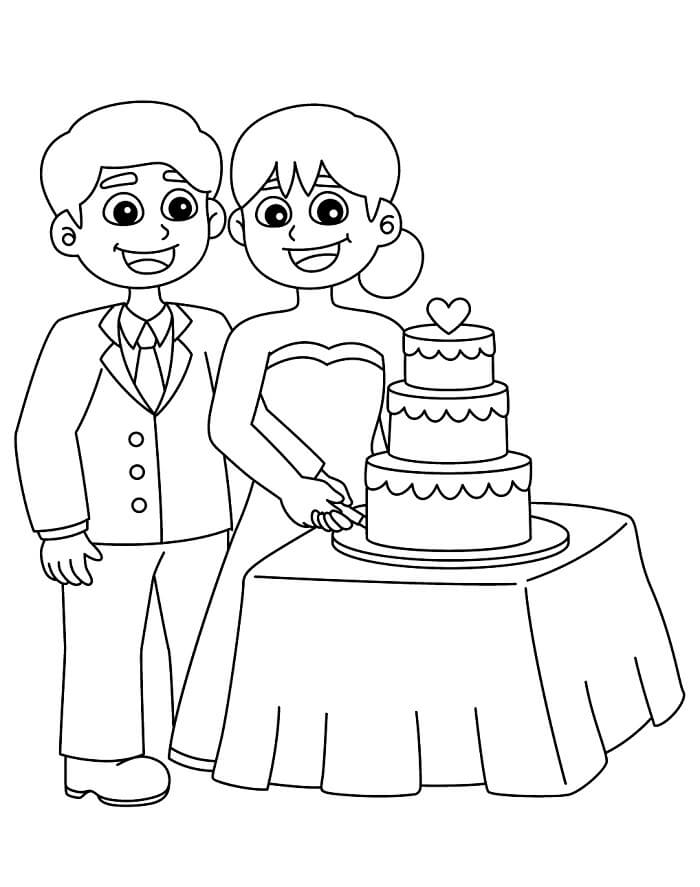 Hochzeit Zum Drucken Gratis ausmalbilder