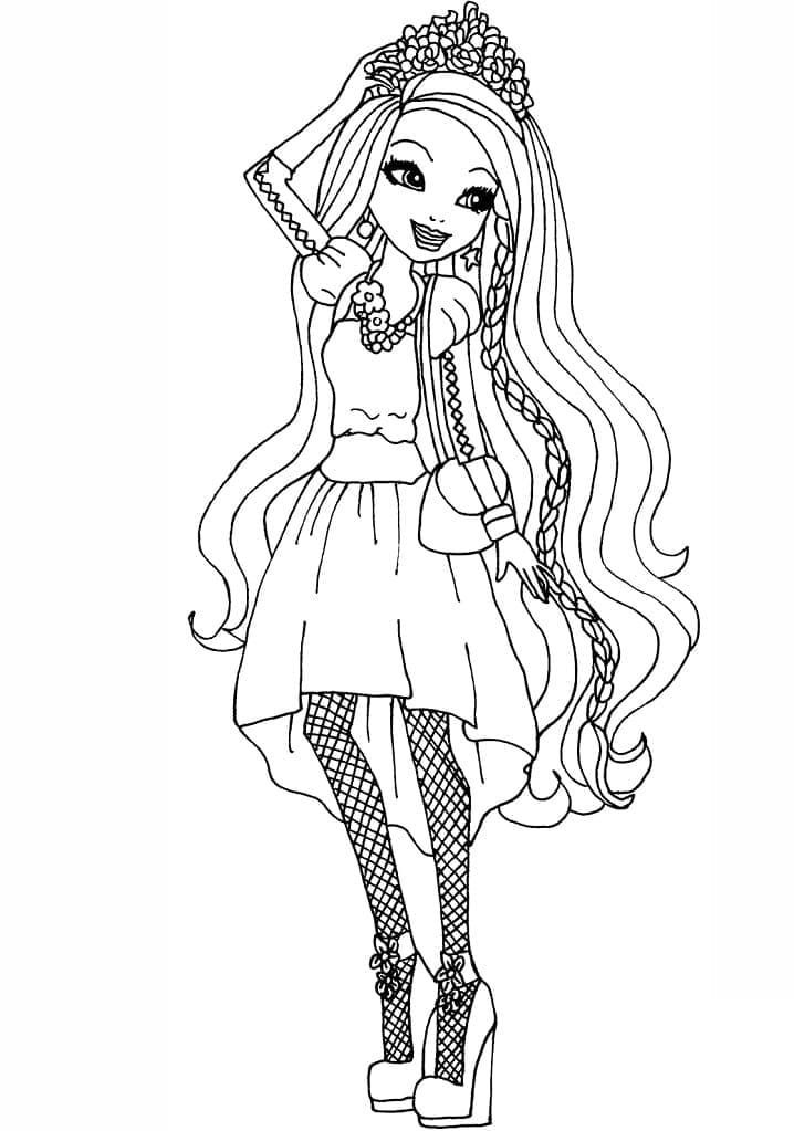 Holly o'hair di Ever After High ausmalbilder