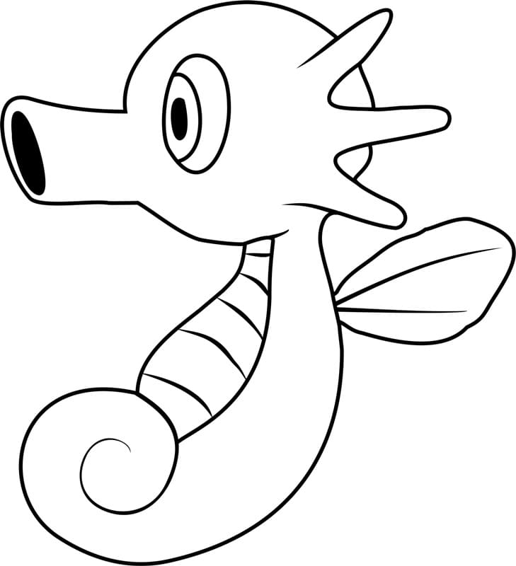 Horsea Pokemon ausmalbilder