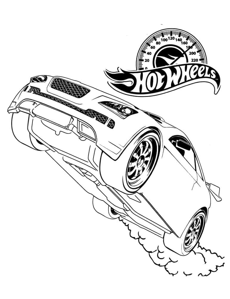 Hot Wheels kostenlos ausmalbilder