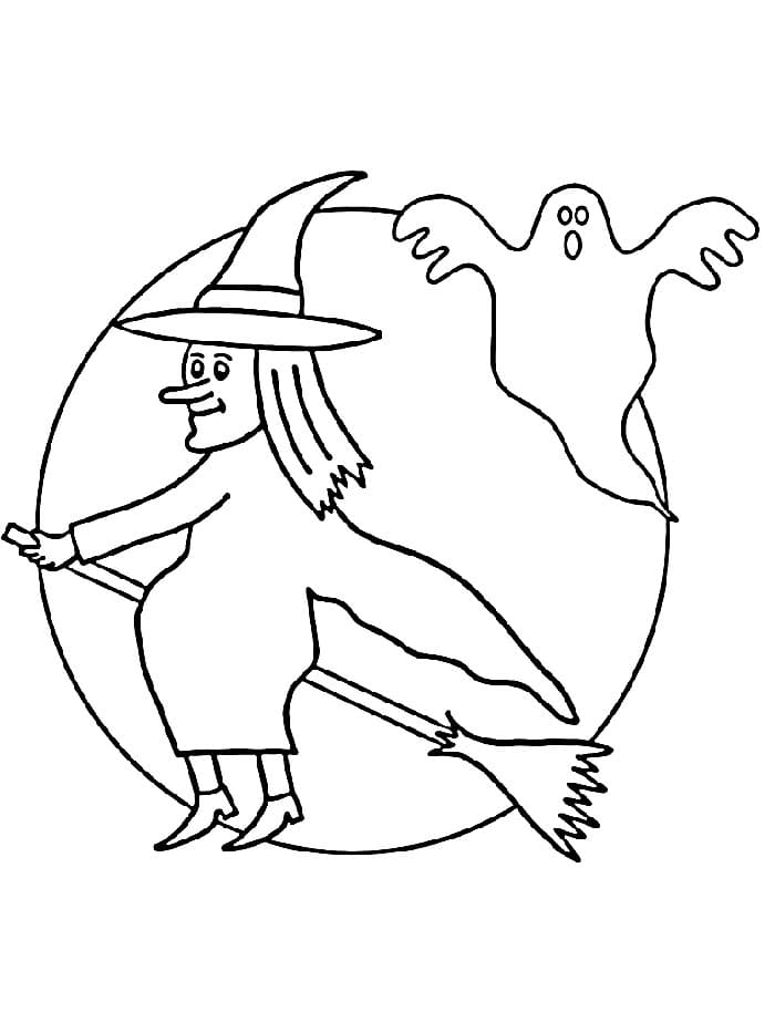 Hübsche Hexe ausmalbilder