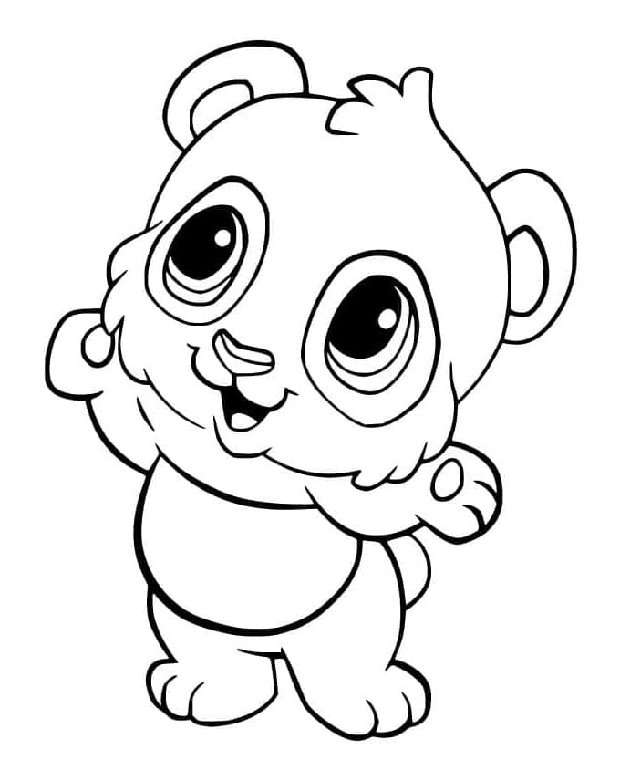 Hübscher Panda ausmalbilder