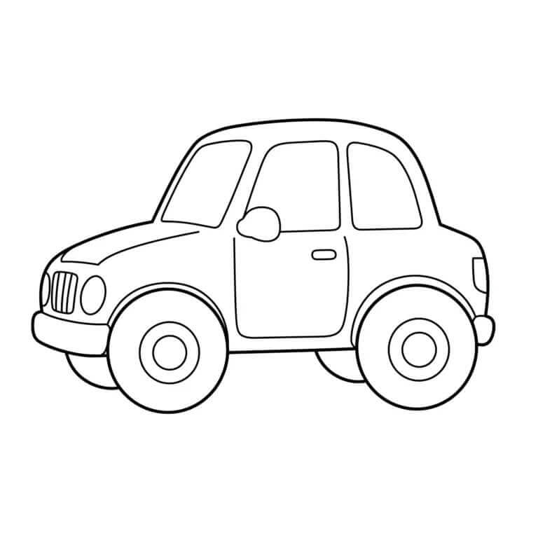 Hübsches Auto ausmalbilder