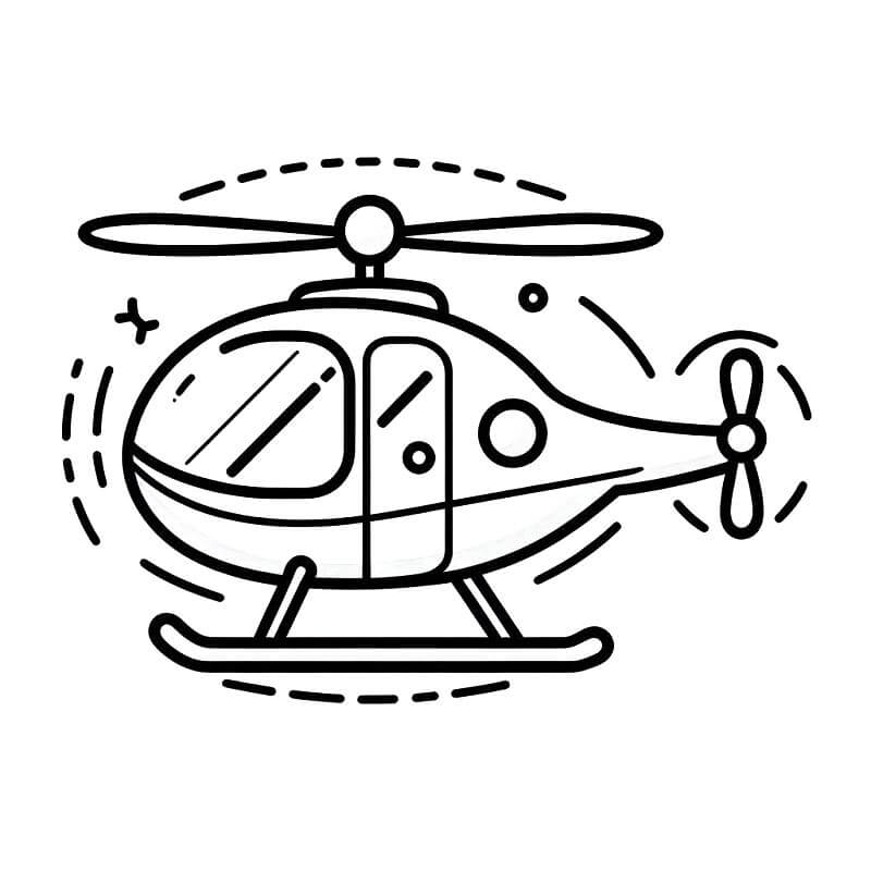 Hubschrauber (5) ausmalbilder