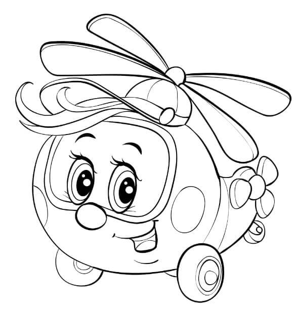 Hubschrauber für 6-jährige Kinder ausmalbilder