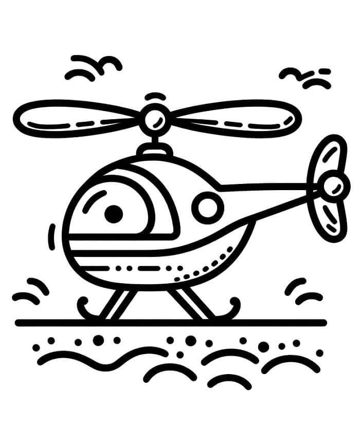 Hubschrauberbild zum Drucken ausmalbilder