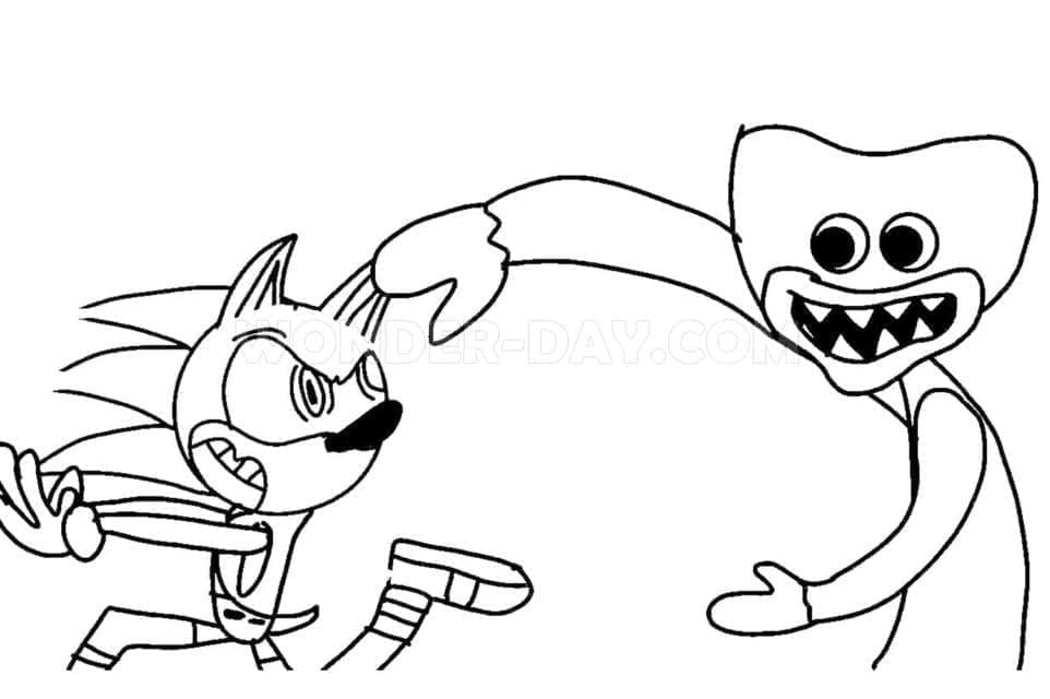Huggy Wuggy Bild Kostenlos ausmalbilder
