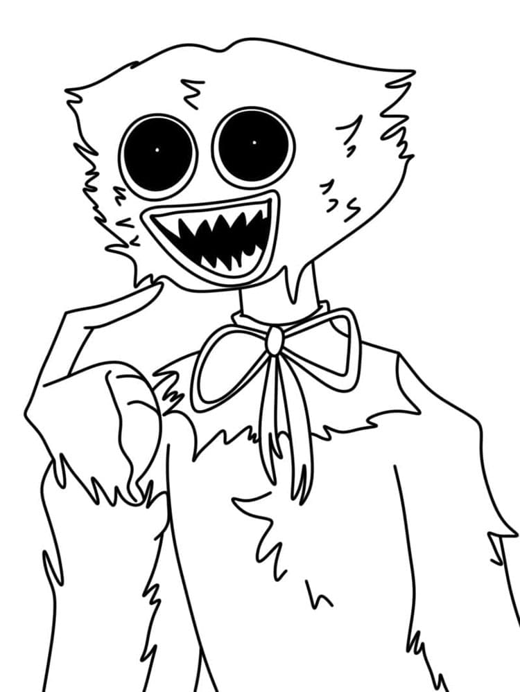 Huggy Wuggy Druckbar Frei ausmalbilder