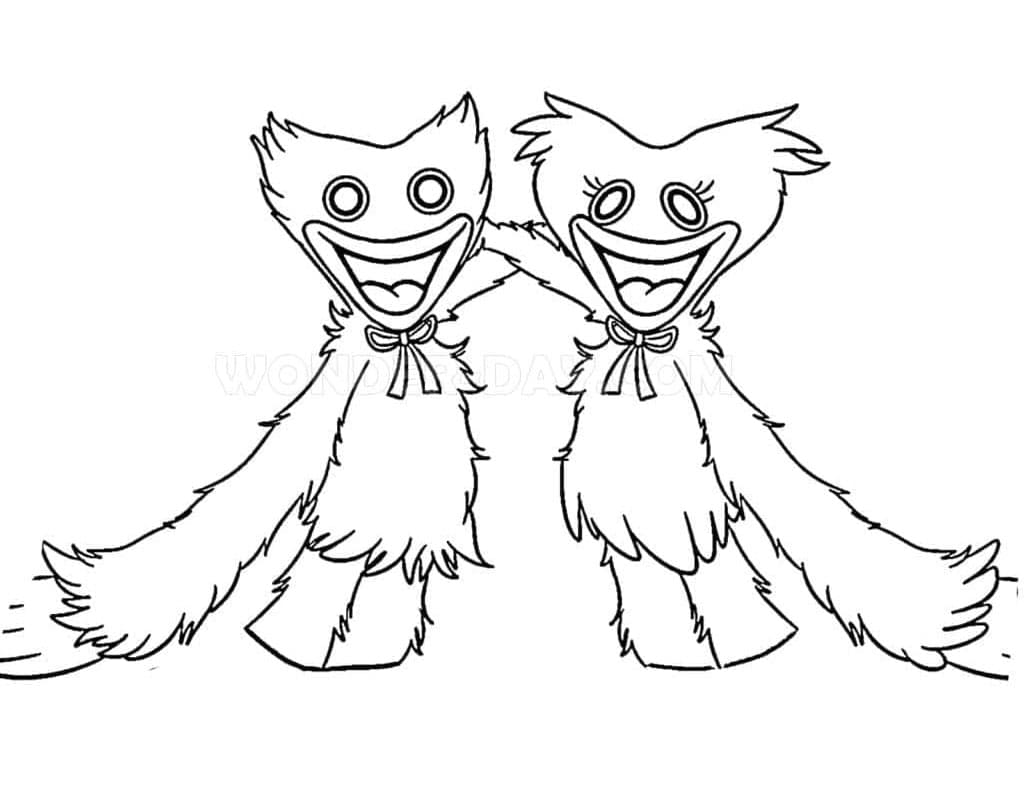 Huggy Wuggy Druckbar Kostenlos ausmalbilder